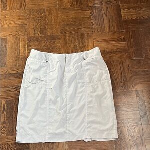 Athleta Cream Tear Away Skirt